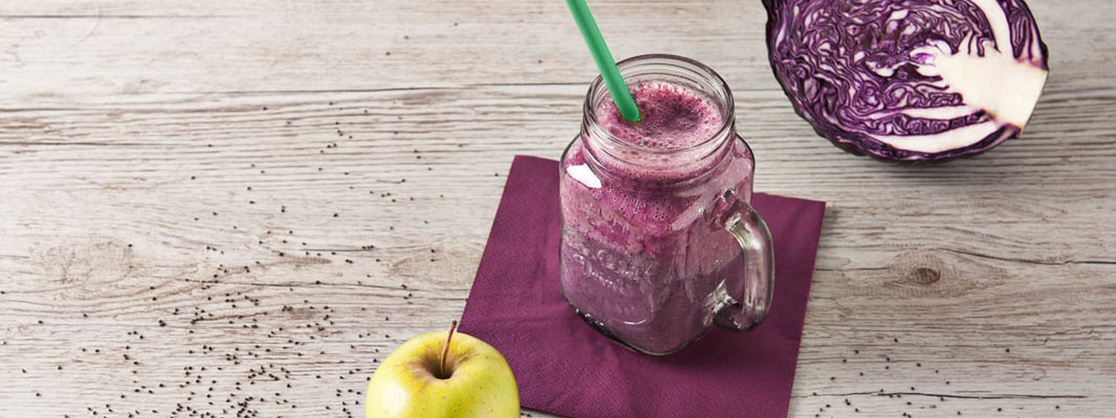 Chia čučoriedkové smoothie